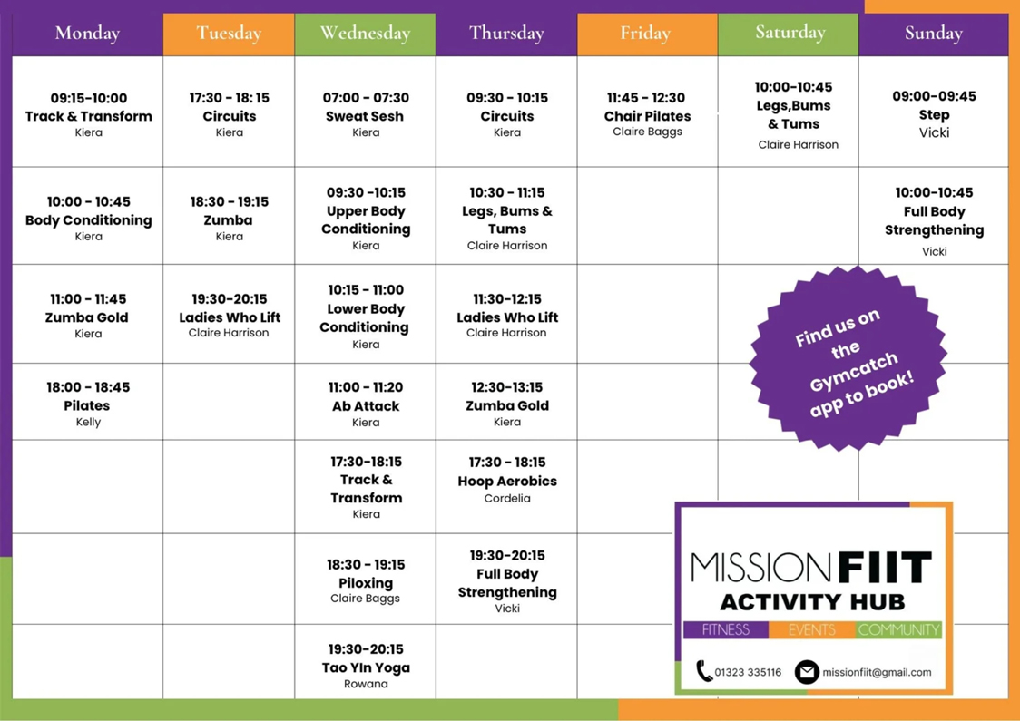 fitness-classes-mission-fiit-time-table